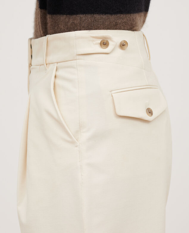 PEGGY - Jersey twill carrot trousers
