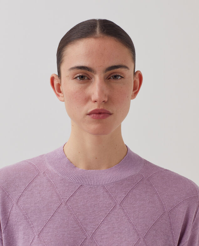 Short-sleeve jumper J720 lavender herb