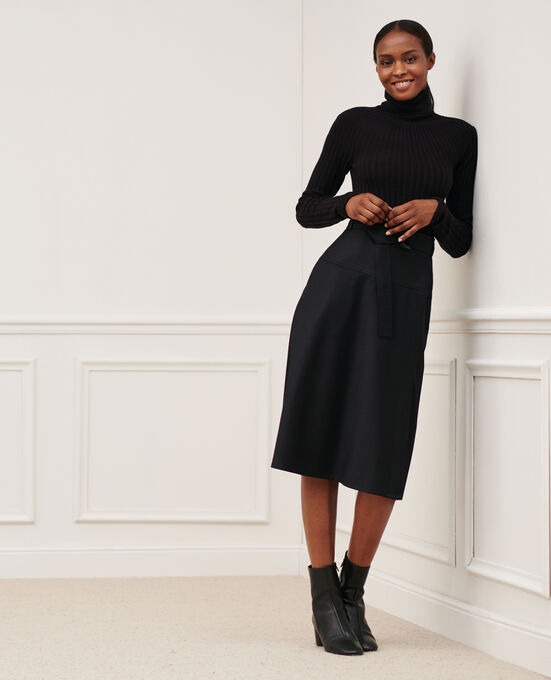 Wool wrap skirt 4216 BLACK_BEAUTY