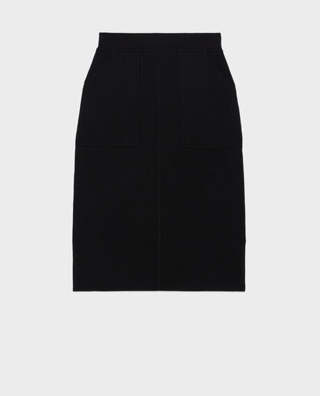 Wool maxi skirt 8891 09 black 2wsk133w21