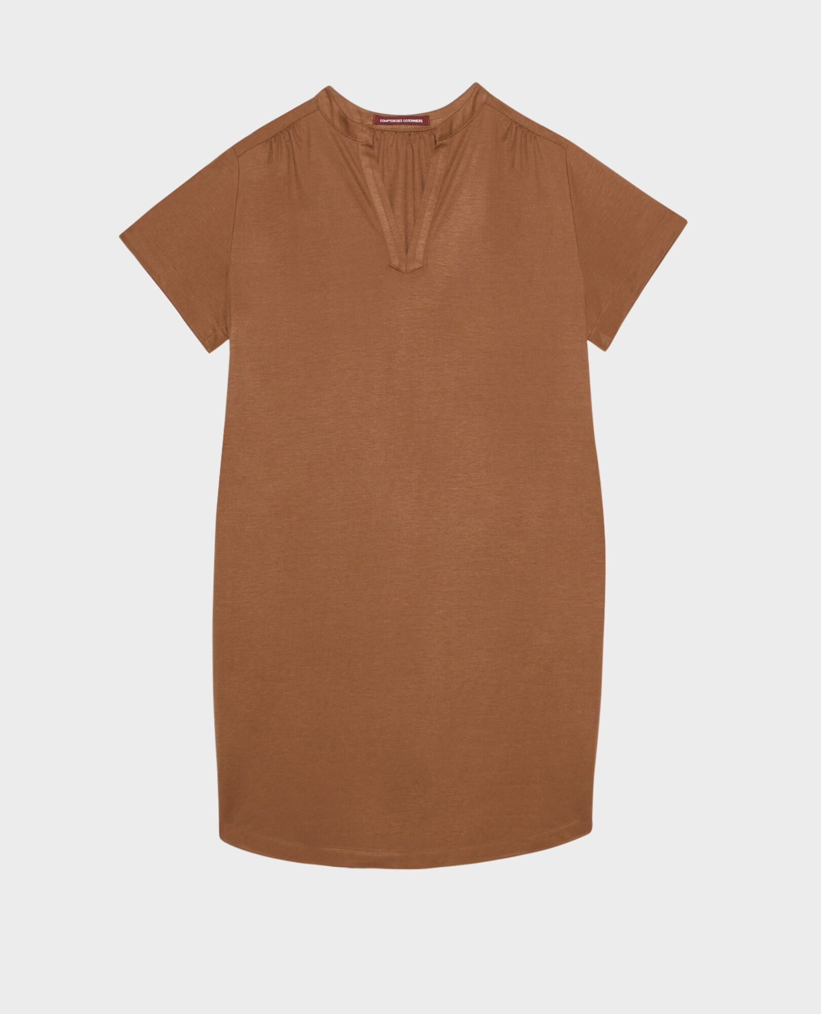 Short-sleeved dress 35 brown 2sdj418v11