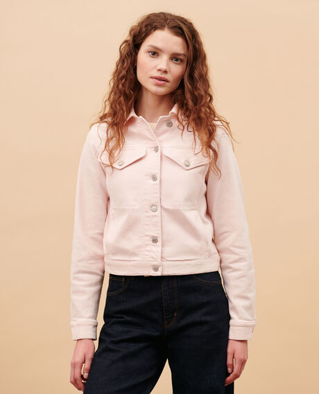 Short denim jacket 0100 pink marshmallow 3sjd266c62