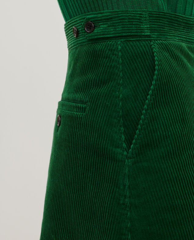 Corduroy mini skirt