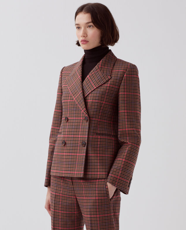 Blazer I121 check pink