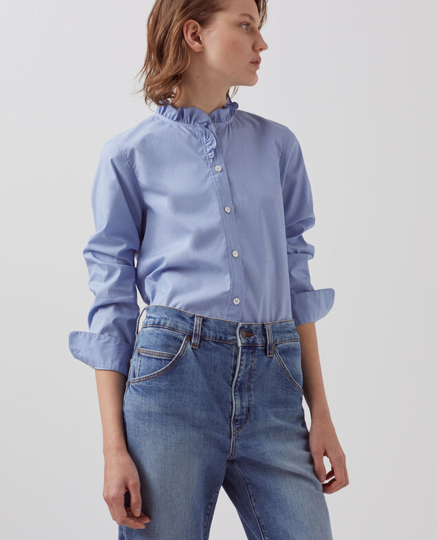 Cotton poplin shirt