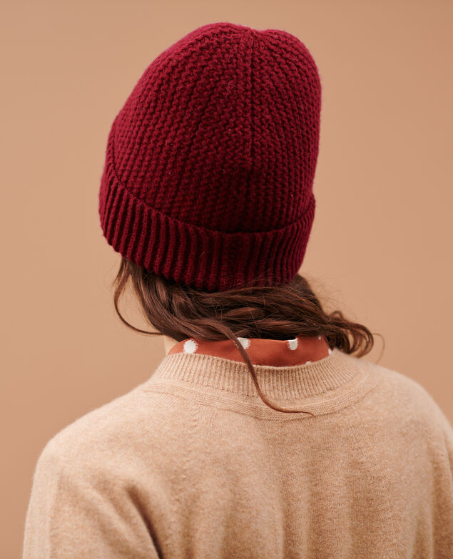 Wool beanie 8878 18 wine