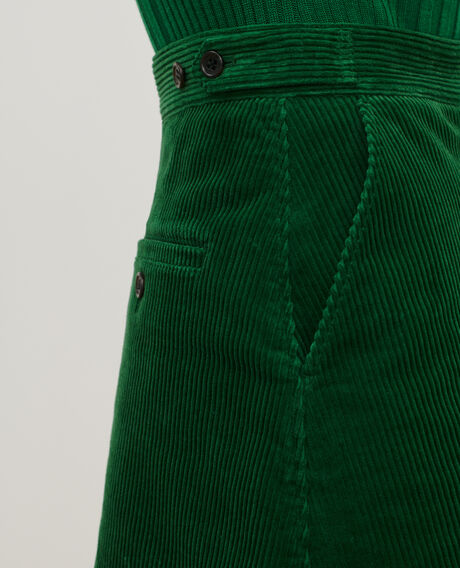 Corduroy mini skirt 8817 58 darkgreen 2wsk140c01