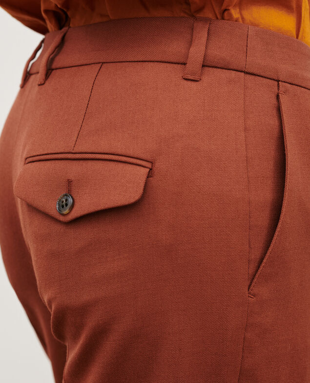 MARGUERITE - Cigarette trousers 8808 18 wine 2wpa021w04