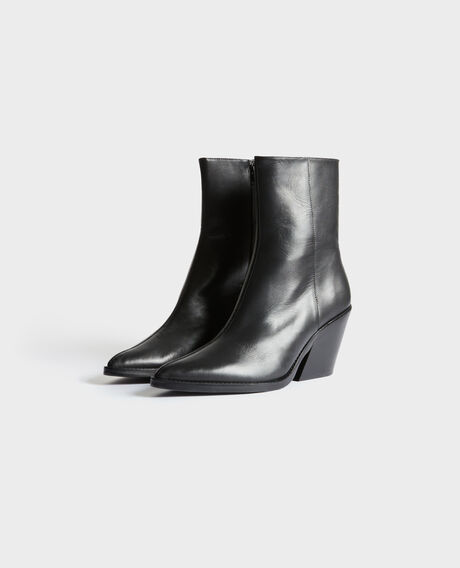 Leather cowboy boots