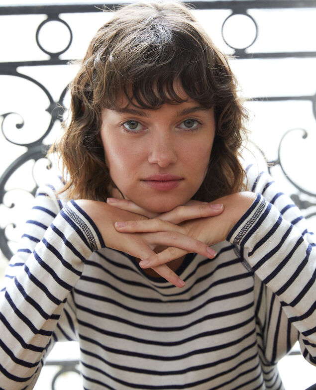 Striped T-shirt White