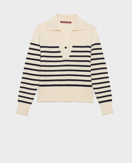 Striped merino wool jumper 5185 stp_jtst_nsky 3sju092w21