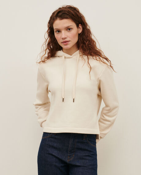 Hooded sweatshirt 0107 off white 3sh0111c75