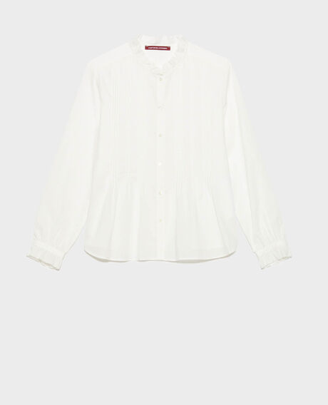 Cotton shirt 4224 gardenia 3ssh007c01