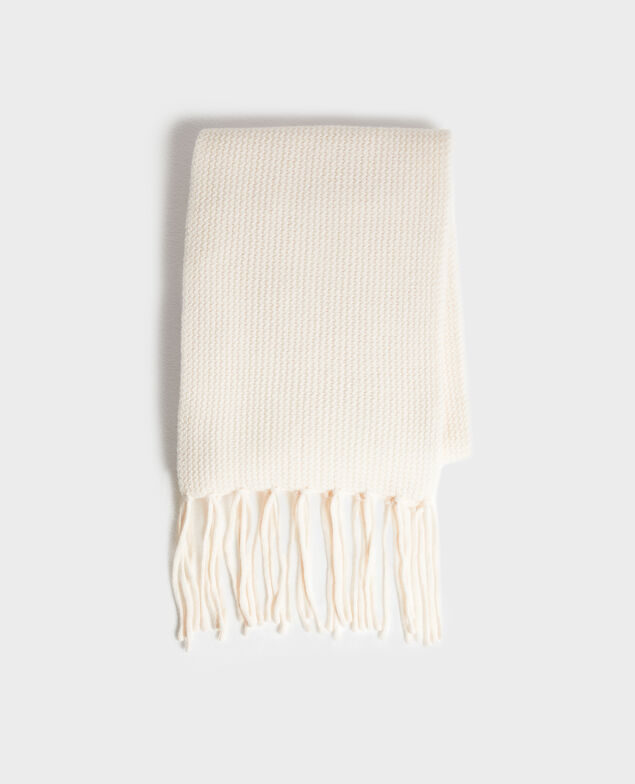 Wool scarf 8842 01 offwhite