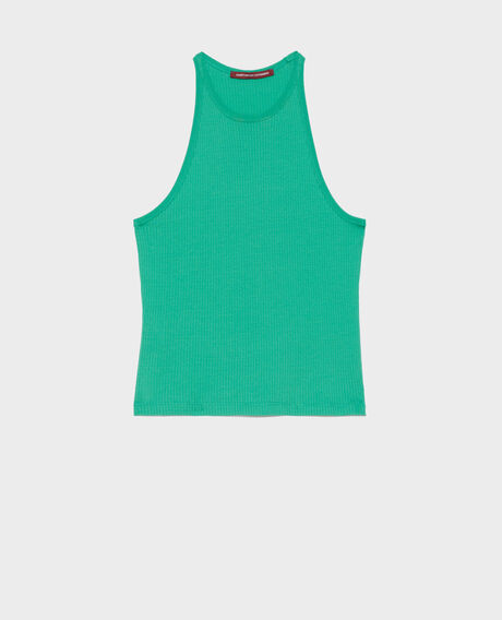 Cotton tank top 0542 pine green 3ste287c56