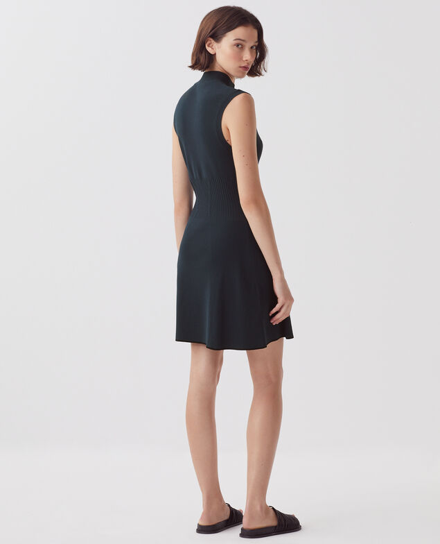 Knit mini dress J690 blueberry