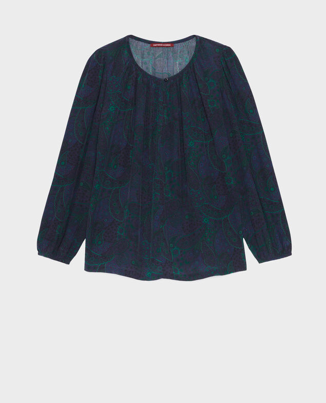 Silky printed blouse