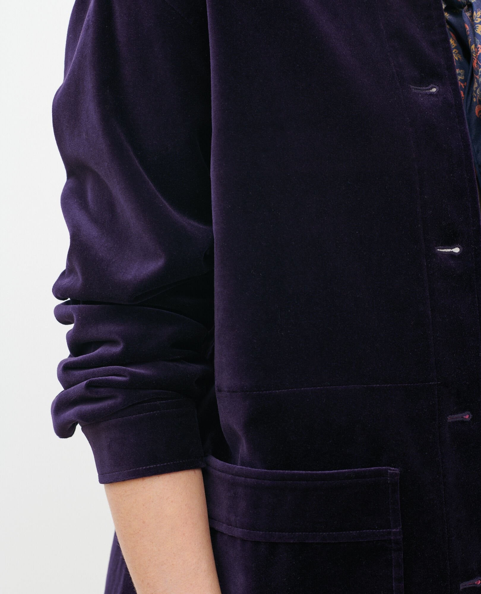 Short velvet jacket Purple Palipine