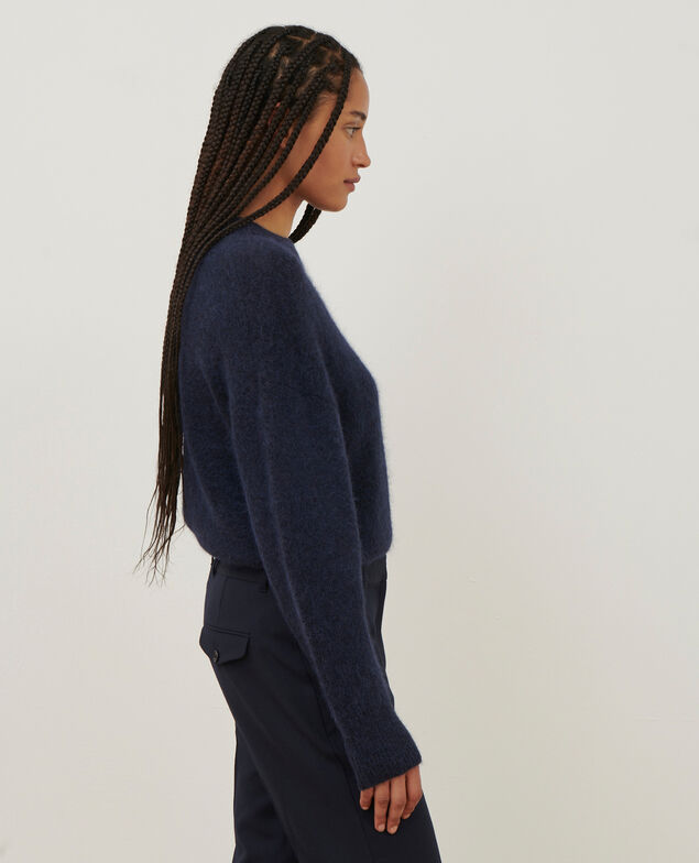Alpaca blend round neck jumper