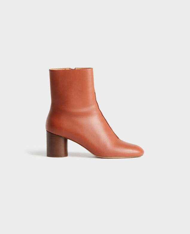 Leather heeled boots