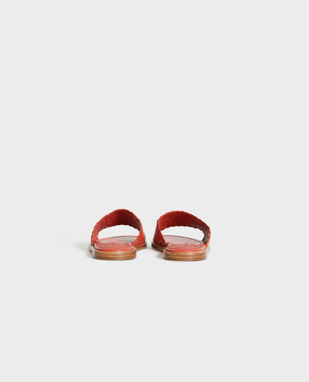 PAM - Leather sandals 29 dark orange