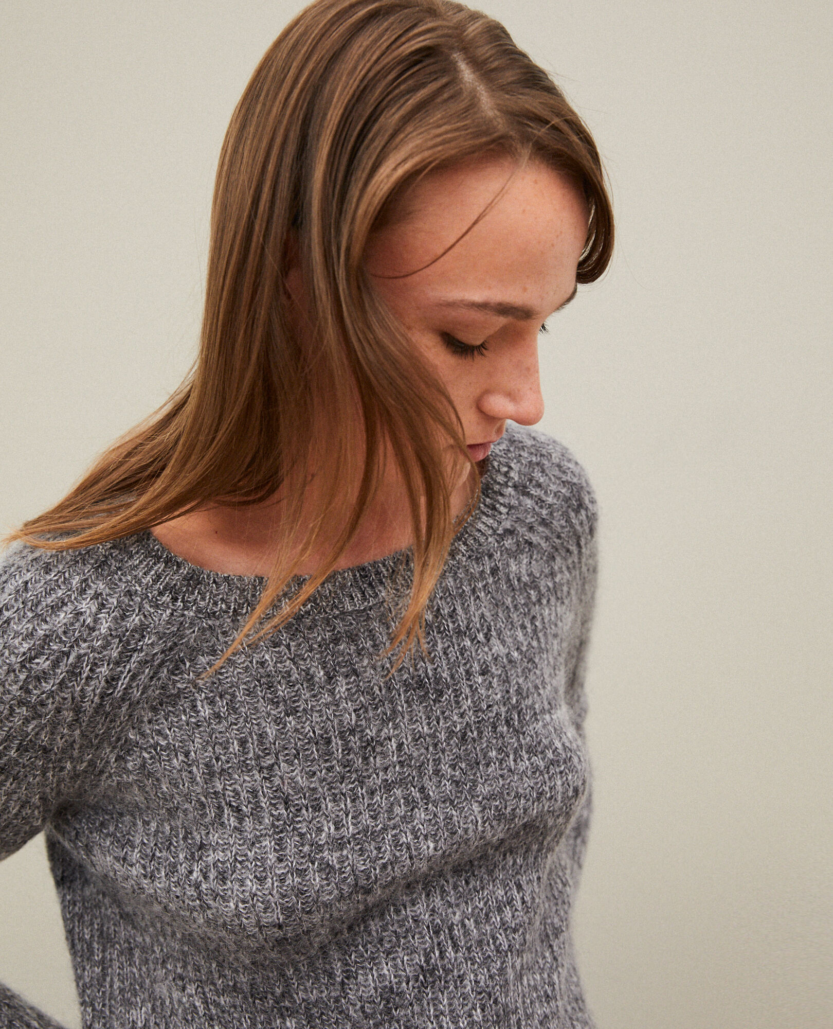 Grey hotsell mohair jumper