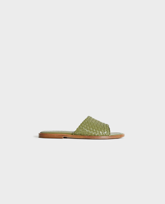 PAM - Leather sandals 58 green
