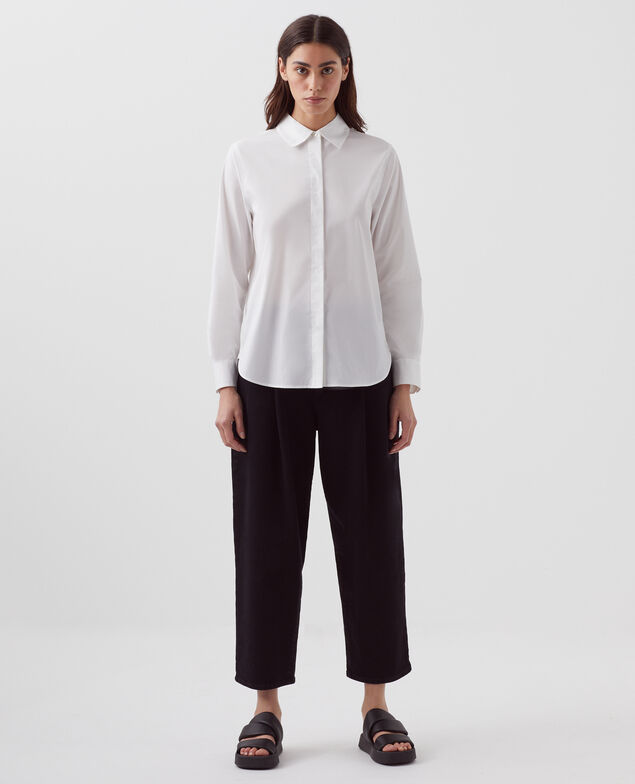 Cotton poplin shirt
