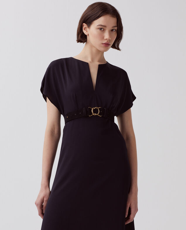 Flowing dress H091 black beauty