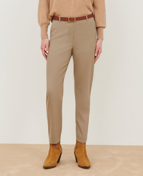 MARGUERITE - Cigarette trousers 0311 beige 3spa231w01