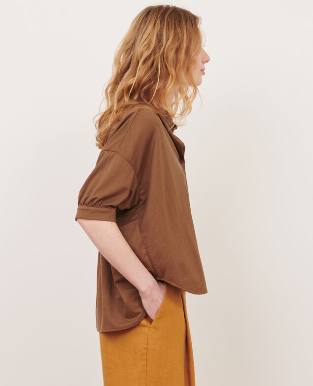 Short-sleeve top 35 brown