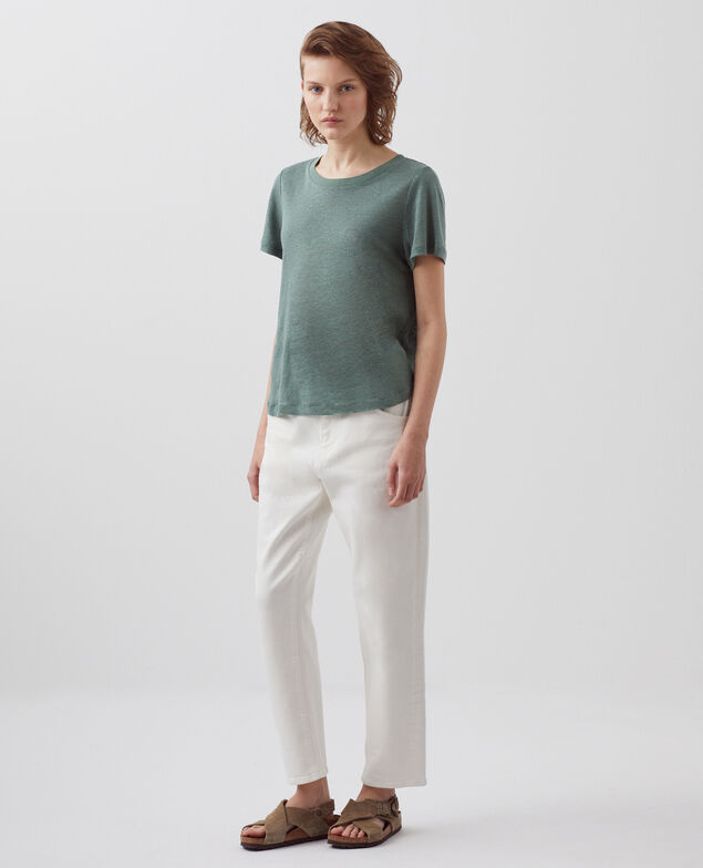 AMANDINE - linen round neck t-shirt