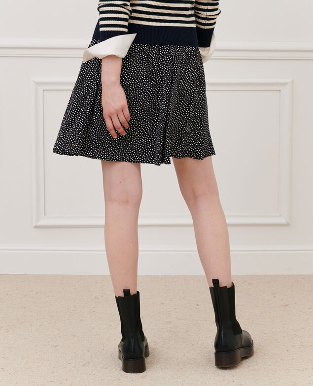 Printed mini skirt 7300c 124 print black