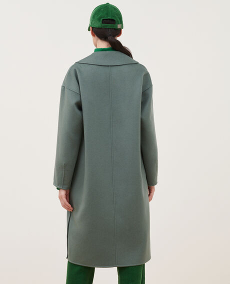Long wool coat 8850 54 green 2wco038w02