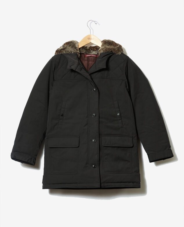 Hooded parka Noir