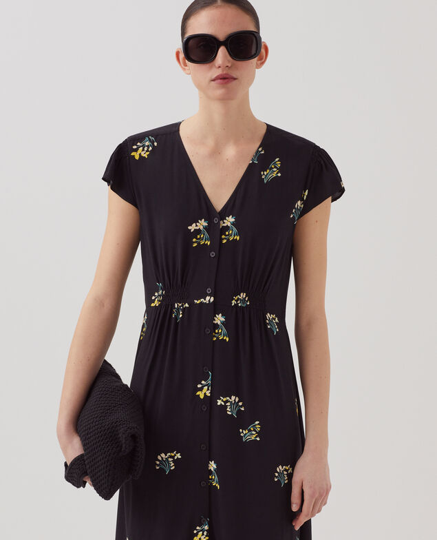 LUDIVINE - Floaty maxi dress J091 fl bouquet black