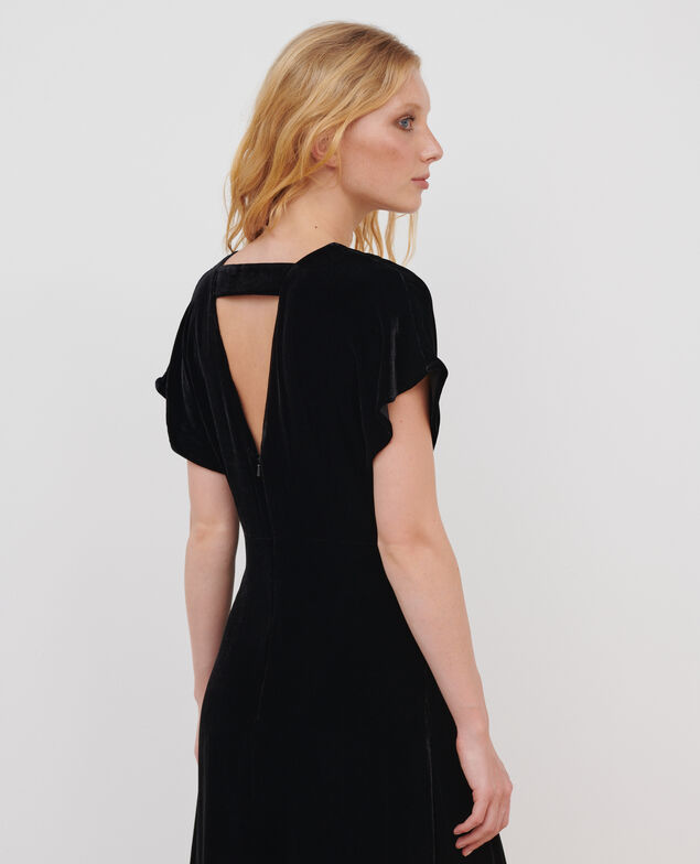 Velvet maxi dress