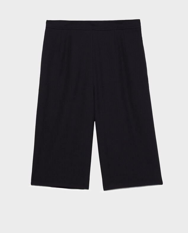 Smooth wool bermuda shorts Black beauty