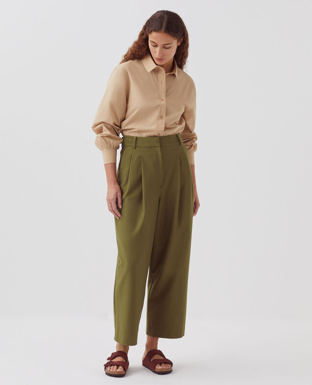 PEGGY - Carrot trousers H570 military olive 4spj130