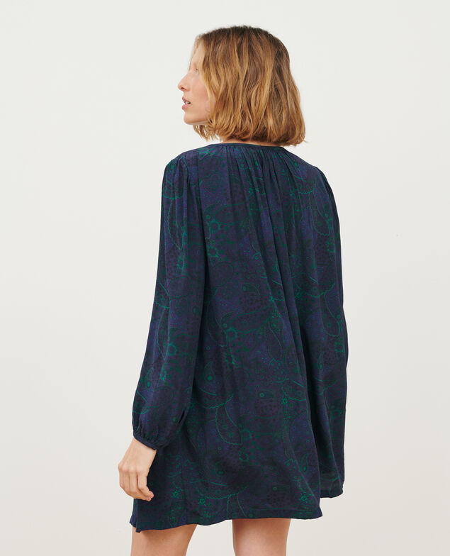 Silky printed dress