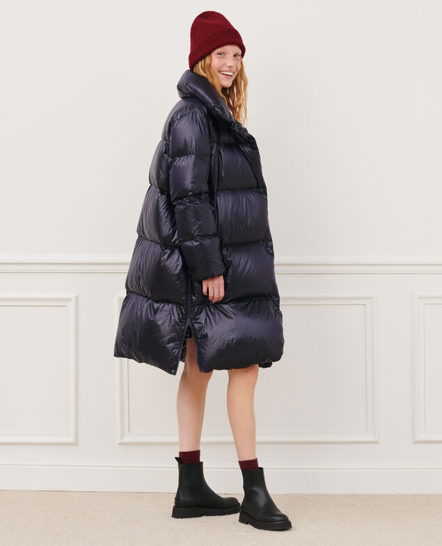 Long down jacket 8825 78 purple