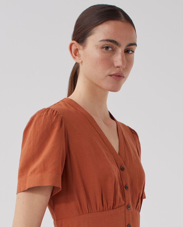 Midi dress U260 orange