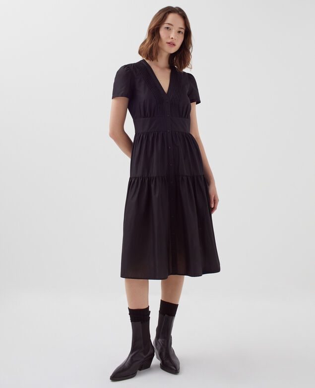 Midi dress H091 black beauty