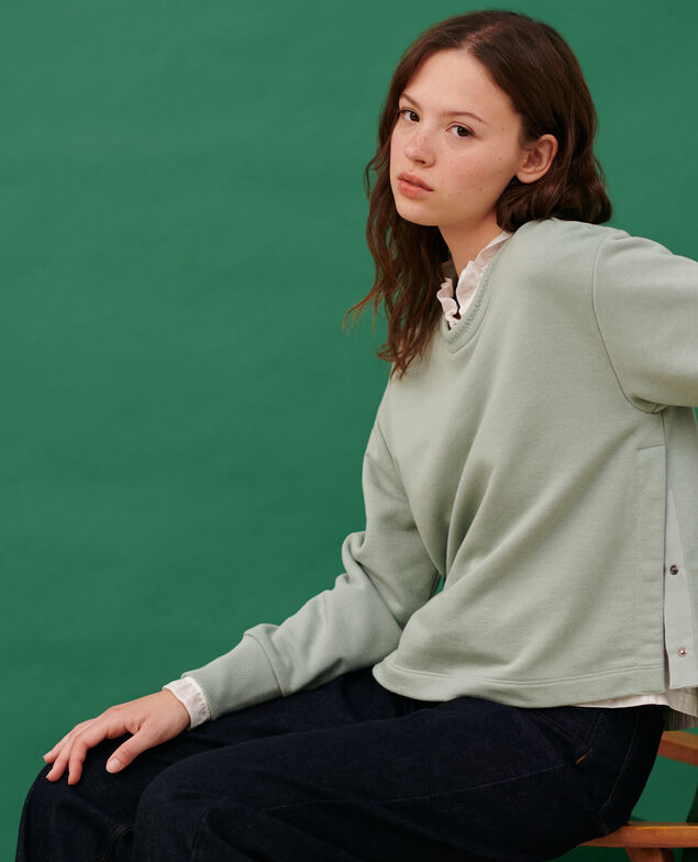 Cotton sweatshirt 54 green