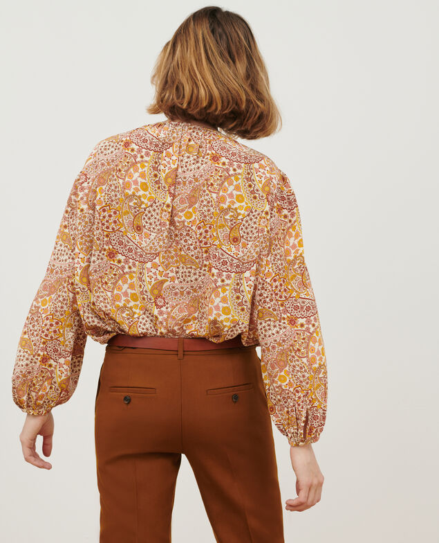 Silky printed blouse