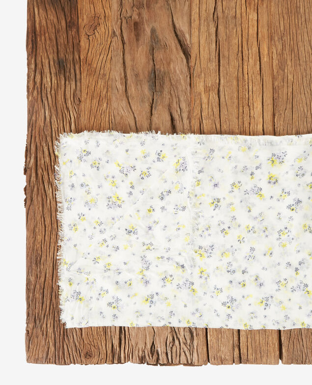 Crinkle effect printed scarf Lillybell kaolin
