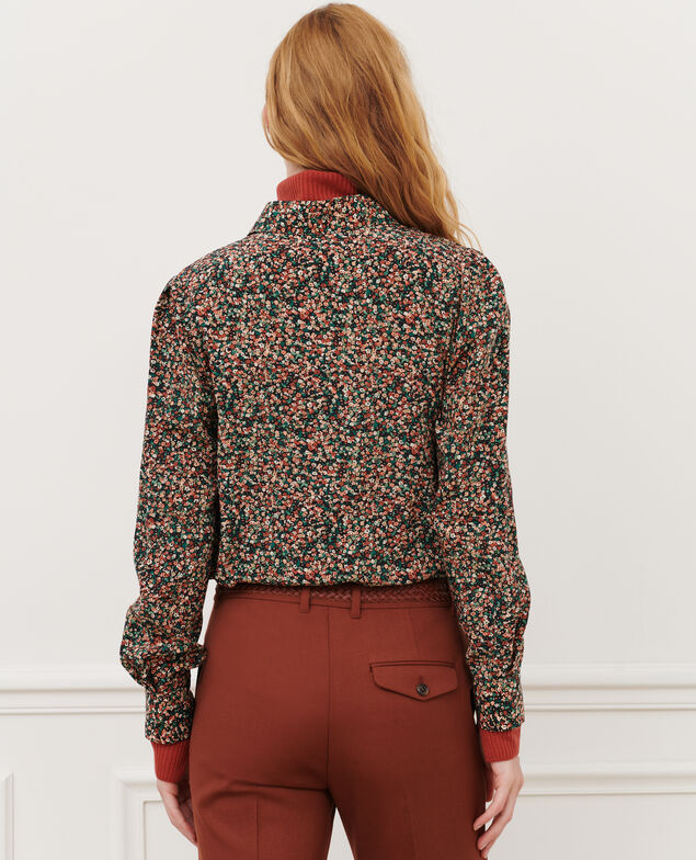 SIBYLLE - Silk shirt 8859 24 orange print