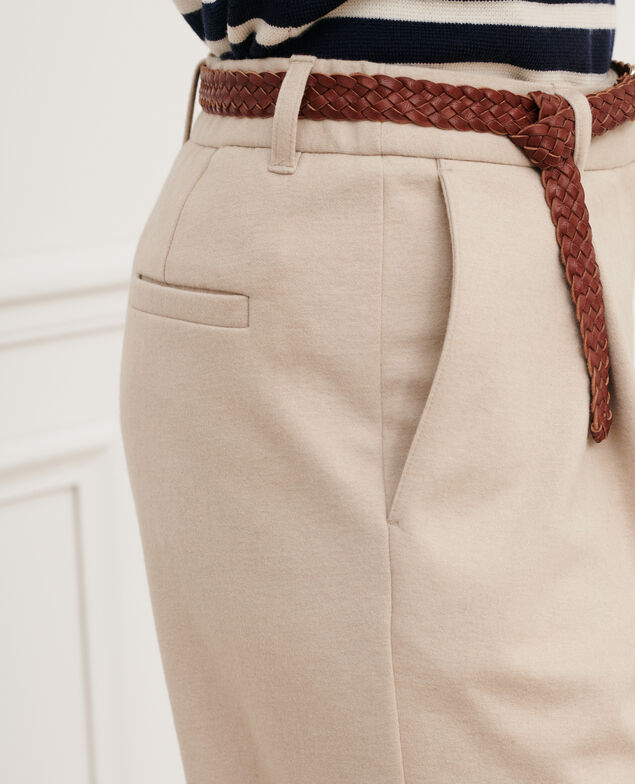 Wool jersey cigarette pants 8896 31_beige