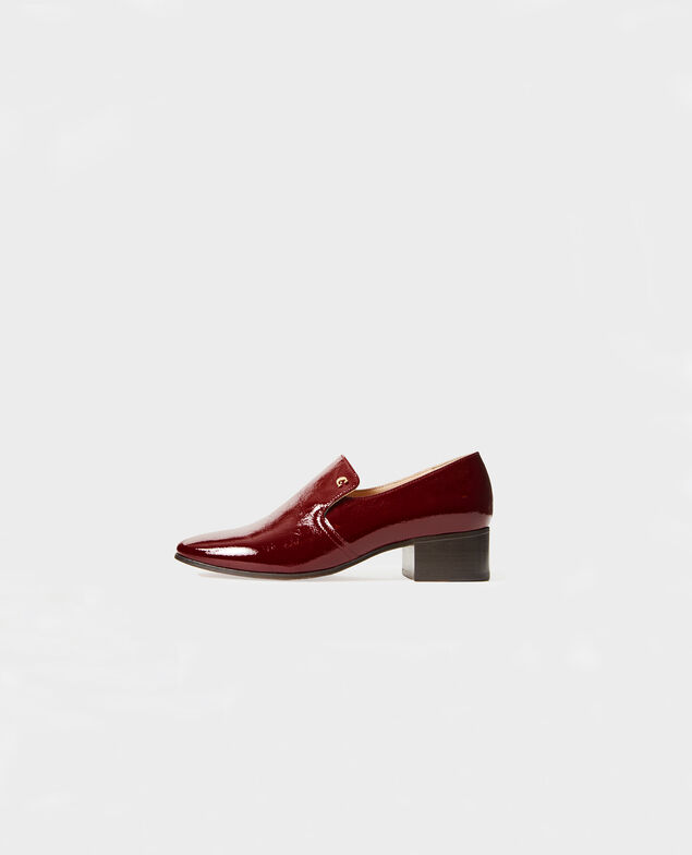 Leather moccasins Royale red