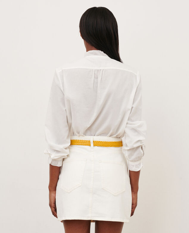 Denim mini skirt 0003 white denim
